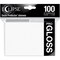 Ultra Pro: Eclipse Standard Deck Protector Sleeves - Artic White - Pro Gloss 100ct - 66x91mm Size, Trading-Game-Collectible Card Protector Pack
